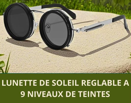 Lunettes de soleil polarisées à 9 niveaux de teintes réglable